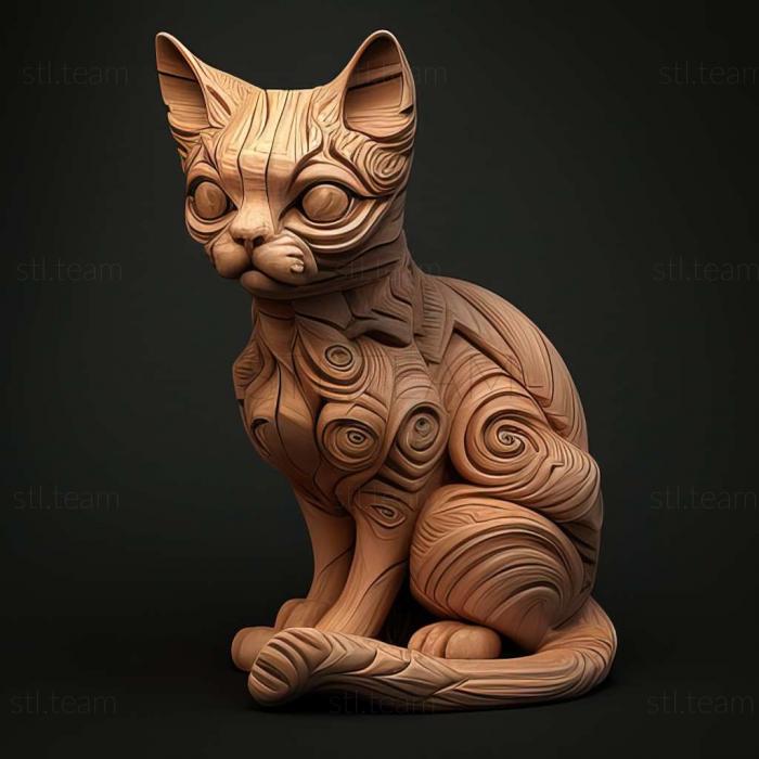 3D model Cyprus cat (STL)